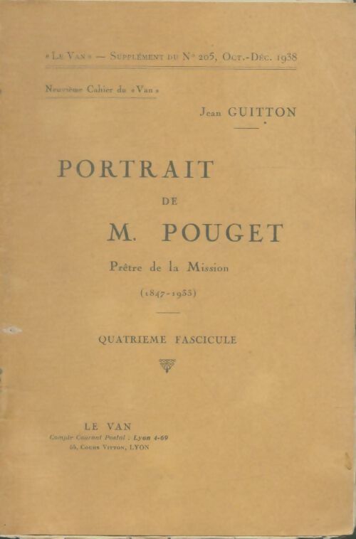 Livrenpoche : Portrait de M. Poucet - Jean Guitton - Livre