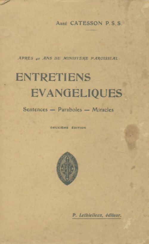 Livrenpoche : Entretiens évangéliques - Abbé Catesson - Livre