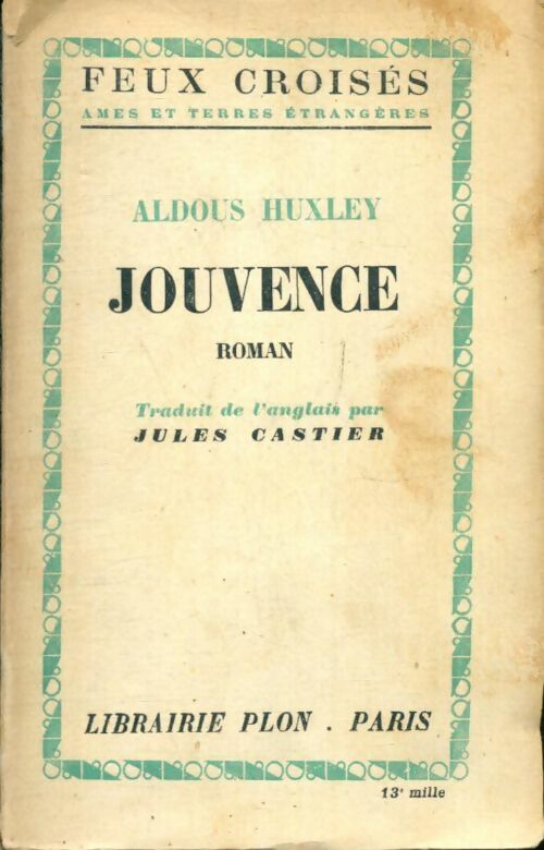 Livrenpoche : Jouvence - Aldous Huxley - Livre