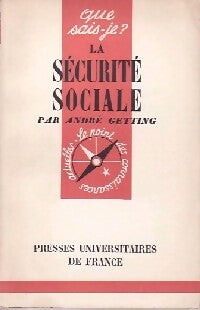 Livrenpoche : La sécurité sociale - André Getting - Livre