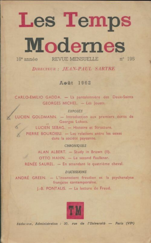 Livrenpoche : Les temps modernes n°195 - Collectif - Livre
