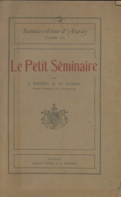 Livrenpoche : Le petit séminaire - J Buléon - Livre