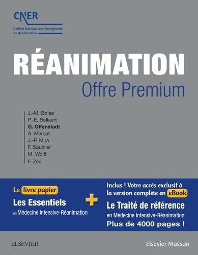 Livrenpoche : Réanimation - OFFRE PREMIUM : Le livre papier Les Essentiels en Médecine Intensive-Réanimation + votre accès à l¿ebook du traité c - Collège National Des Enseignants De Réanimation - Livre