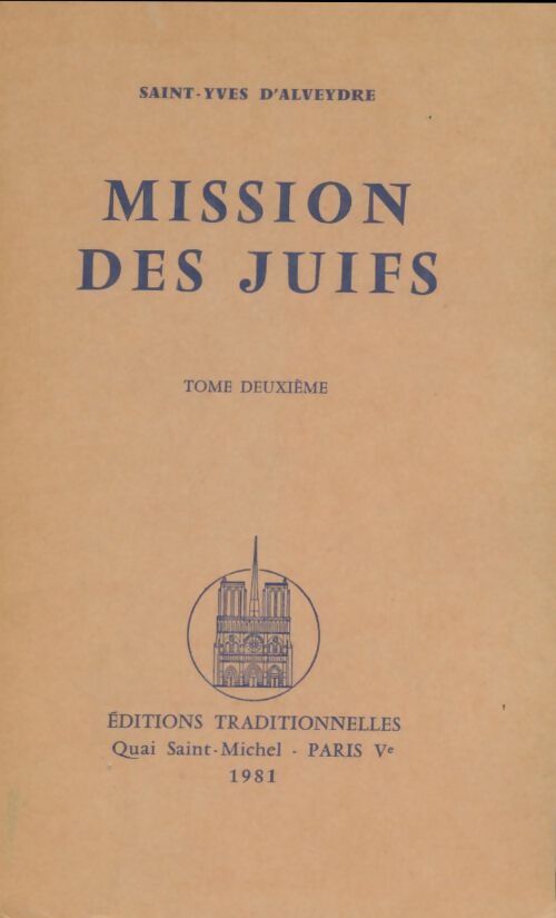 Livrenpoche : Mission des juifs Tome I - Saint-Yves D'Alveydre - Livre