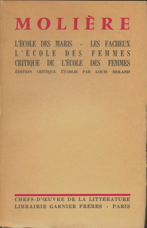 Livrenpoche : L'école des maris / l'école des femmes - Molière - Livre