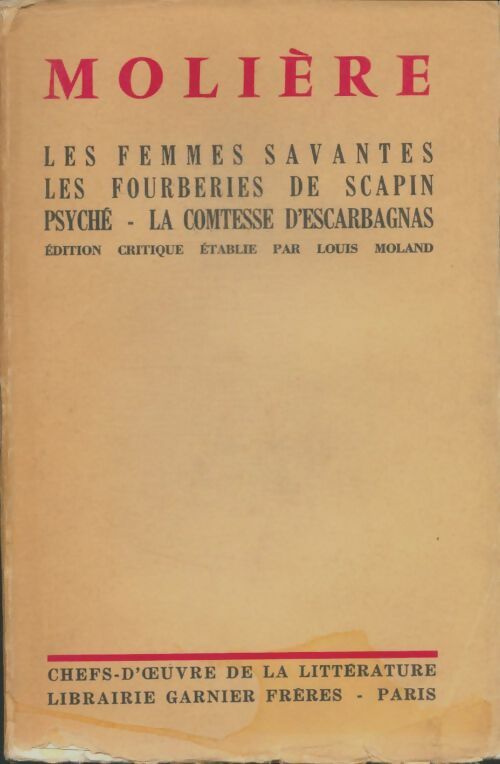 Livrenpoche : Les femmes savantes / Les fourberies de Scapin - Molière - Livre