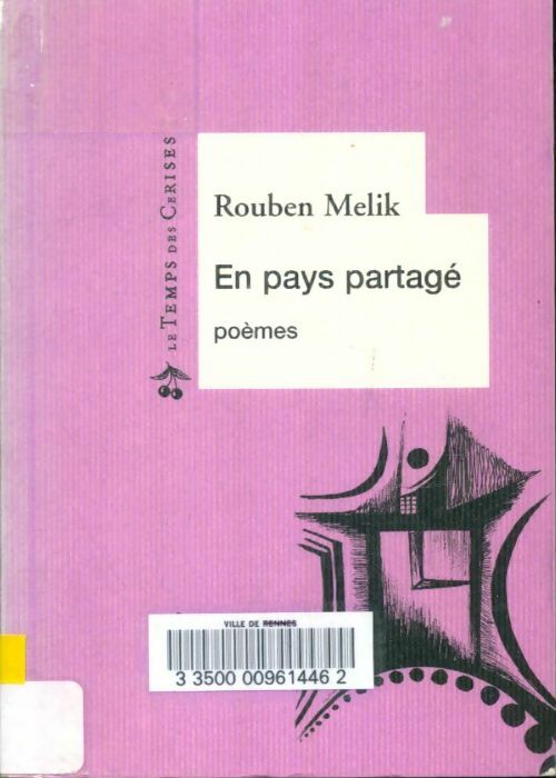 Livrenpoche : En pays partagé - Rouben Melik - Livre