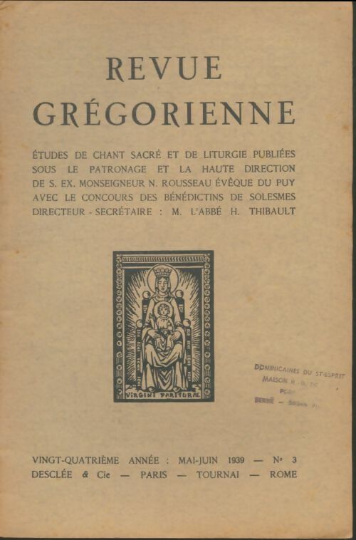 Livrenpoche : Revue grégorienne n°3 - Collectif - Livre