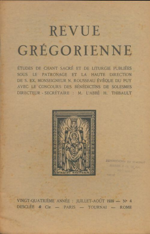 Livrenpoche : Revue grégorienne n°4 - Collectif - Livre