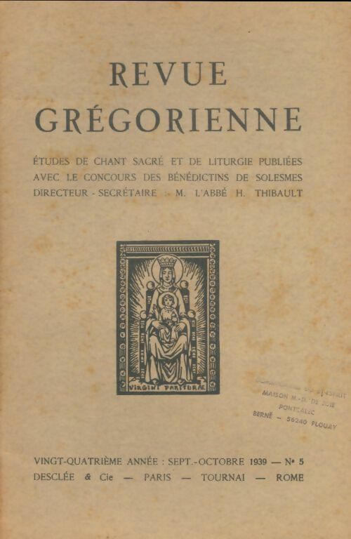 Livrenpoche : Revue grégorienne n°5 - Collectif - Livre