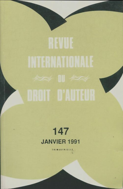 Livrenpoche : Revue internationale du droit d'auteur n°147 - Collectif - Livre