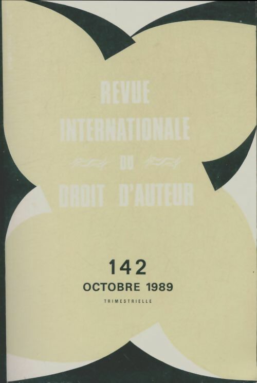 Livrenpoche : Revue internationale du droit d'auteur n°142 - Collectif - Livre