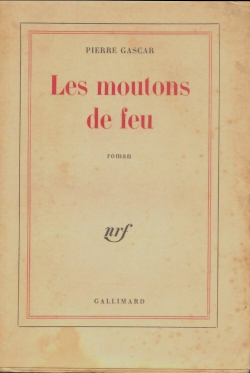 Livrenpoche : Les moutons de feu - Pierre Gascar - Livre