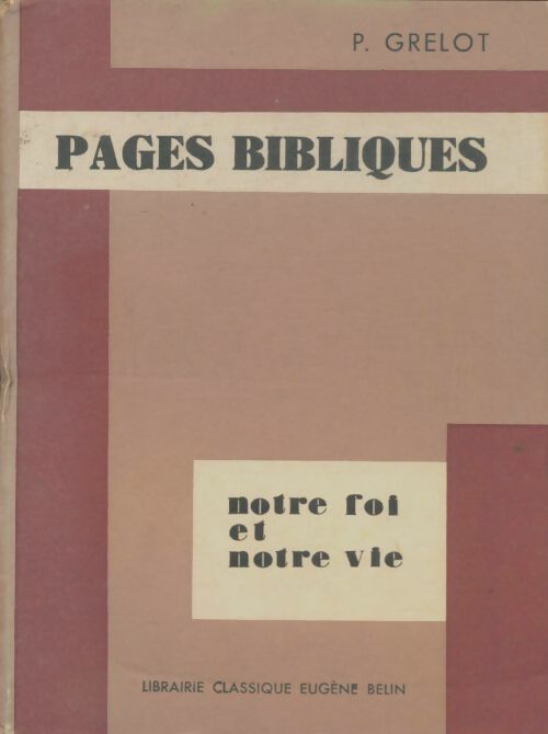 Livrenpoche : Pages bibliques - P. Derumaux - Livre