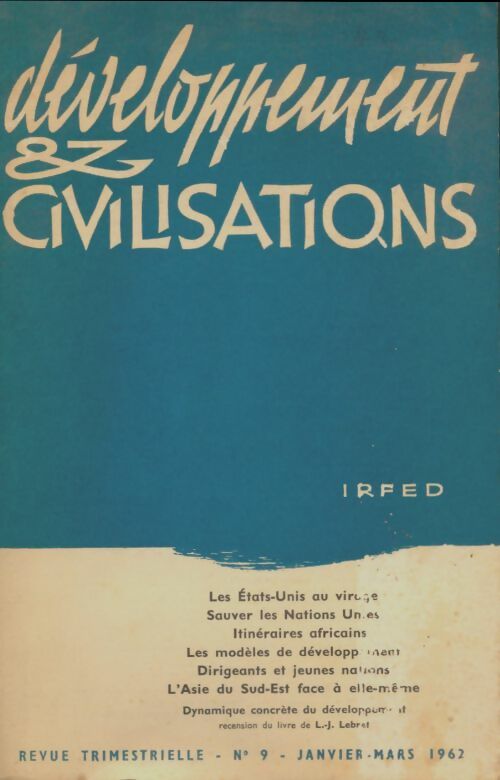 Livrenpoche : Développement & civilisations n°9 - Collectif - Livre