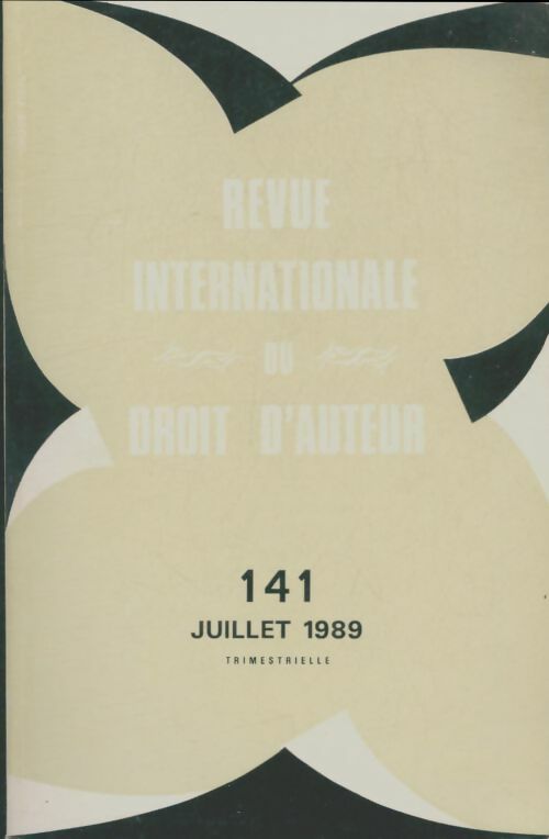 Livrenpoche : Revue internationale du droit d'auteur n°141 - Collectif - Livre