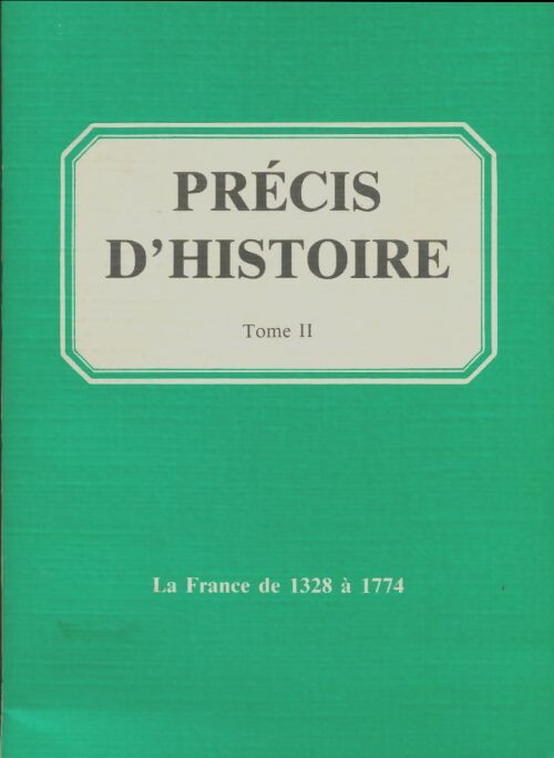 Livrenpoche : Précis d'histoire Tome II - Collectif - Livre