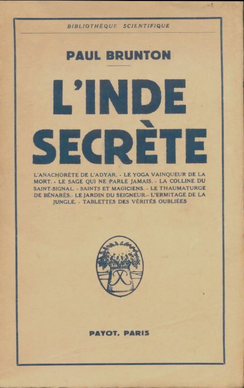 Livrenpoche : L'Inde secrète - Paul Brunton - Livre