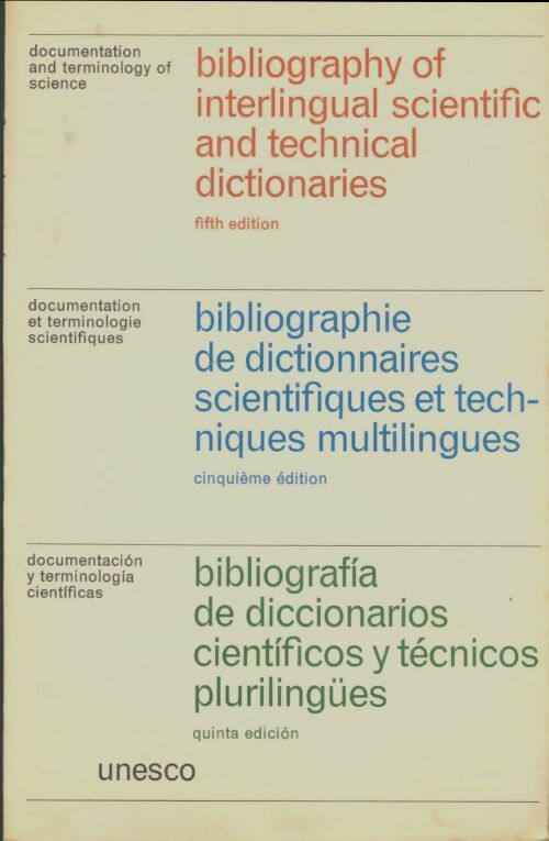 Livrenpoche : Bibliographie de dictionnaires scientifiques et techniques multilingues - Collectif - Livre