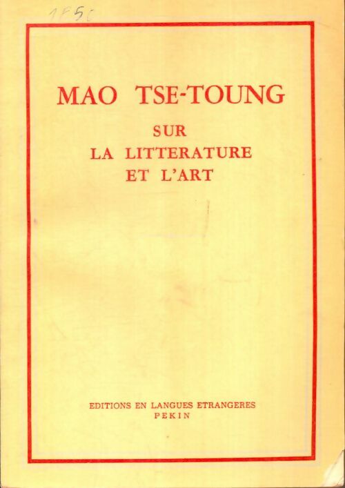Livrenpoche : Sur la littérature et l'art - Tsé-toung Mao - Livre