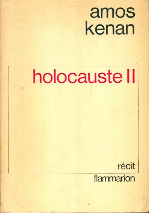 Livrenpoche : Holocauste II - Amos Kenan - Livre