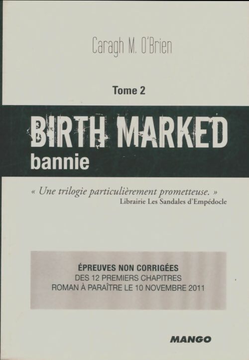 Livrenpoche : Birth Marked Tome II : Bannie - Caragh O'brien - Livre