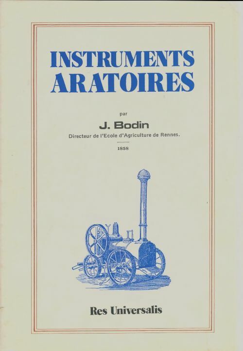 Livrenpoche : Instruments aratoires - Jean Bodin - Livre