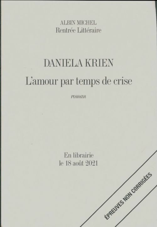 Livrenpoche : L'amour par temps de crise - Daniela Krien - Livre