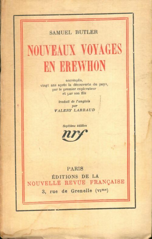 Livrenpoche : Nouveaux voyages en Erewhon - Samuel Butler - Livre
