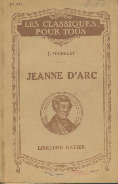 Jeanne d'Arc - Jules Michelet -  Classiques Hatier - Livre
