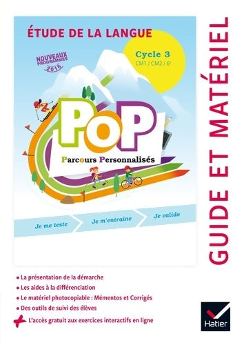 Livrenpoche : POP Parcours personnalisés - Etude de la langue Cycle 3 Éd. 2017 - Guide pédagogique - Olivier Blond-rzewuski - Livre