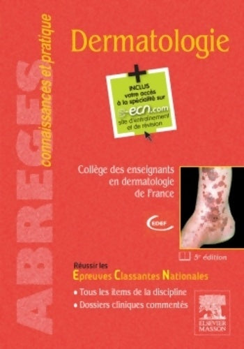 Livrenpoche : Dermatologie : Avec accès à la spécialité sur le site e-ecn. Com - CEDEF - Livre