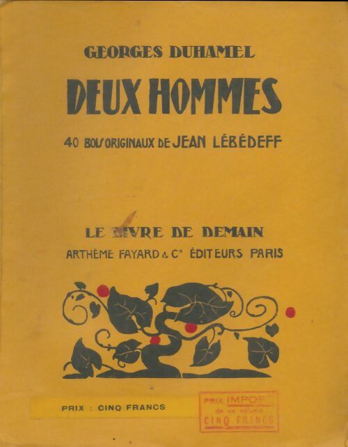 Livrenpoche : Deux hommes - Georges Duhamel - Livre