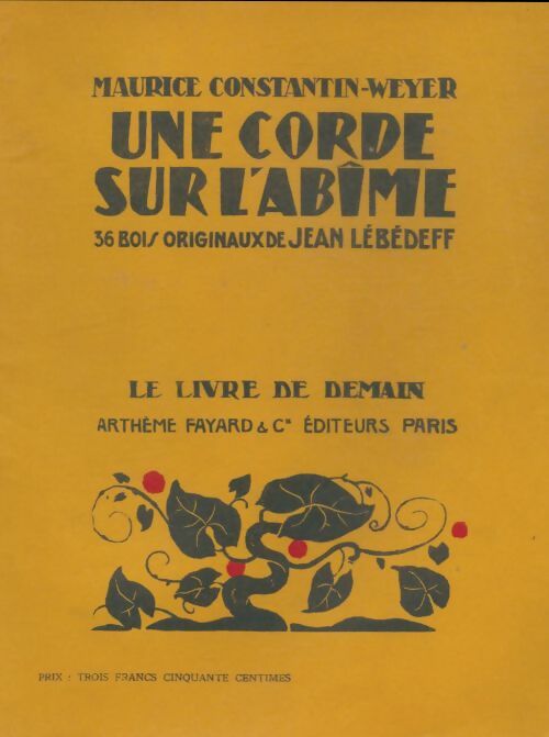 Livrenpoche : Une corde sur l'abime - Maurice Constantin-Weyer - Livre