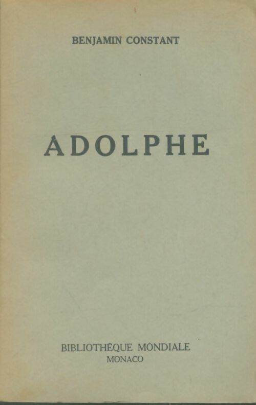 Livrenpoche : Adolphe - Benjamin Constant - Livre