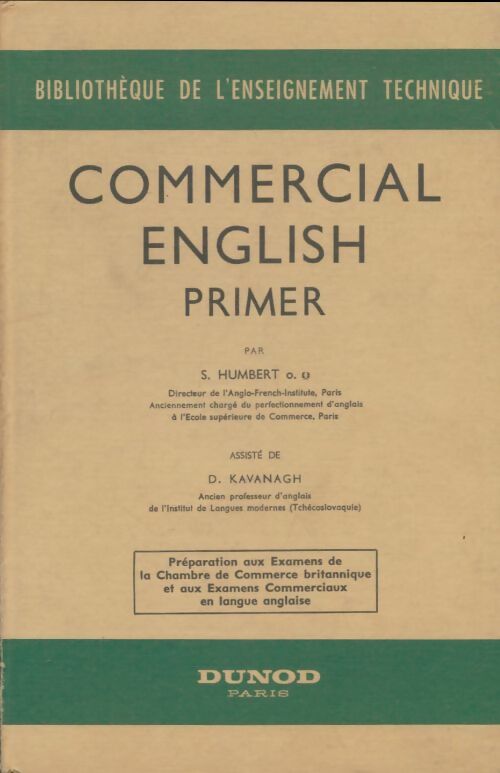 Livrenpoche : Commercial english primer - S Humbert - Livre