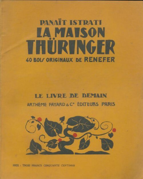 Livrenpoche : La maison Thuringer - Panaït Istrati - Livre