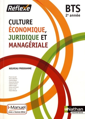Livrenpoche : Culture Économique Juridique et Managériale - BTS 2e année - Pierre Arcuset - Livre