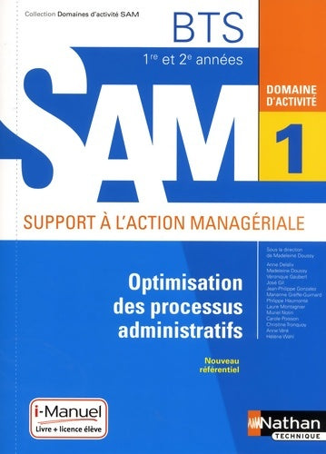 Livrenpoche : Domaine d'activité 1 - Optimisation des processus administratifs - Véronique Gaubert - Livre