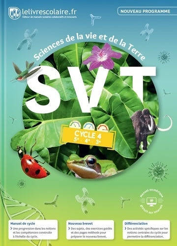 SVT Cycle 4  : Manuel élève - Lelivrescolaire.fr - Livre