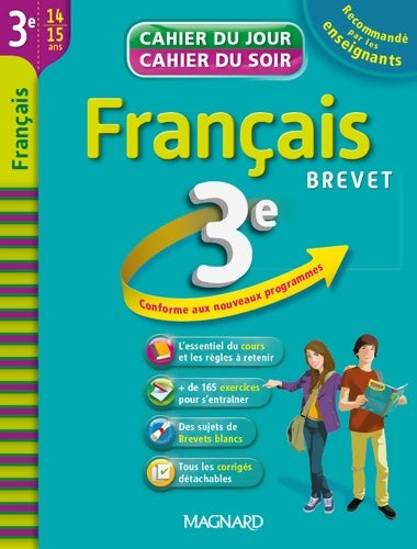 Livrenpoche : Cahier du Jour / Cahier du Soir - Français 3e - FRANÇOISE BERNOLLIN-MURATET - Livre