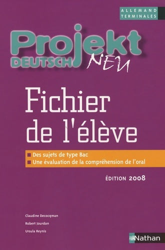 Livrenpoche : Projekt Deutsch Neu Term - Claudine Decocqman - Livre