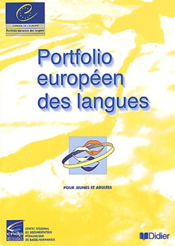 Portfolio européen des langues : Pour jeunes et adultes - Crdp - Livre