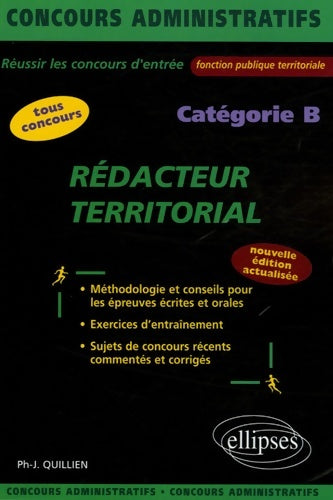 Livrenpoche : Rédacteur territorial : Catégorie B - Philippe-Jean Quillien - Livre