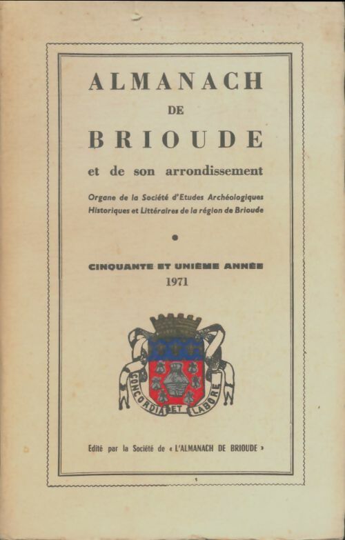 Livrenpoche : Almanach de Brioude et de son arrondissement 1971 - Collectif - Livre