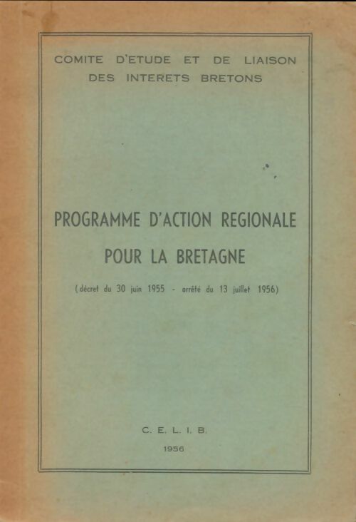 Livrenpoche : Programme d'action régionale pour le Bretagne - Collectif - Livre