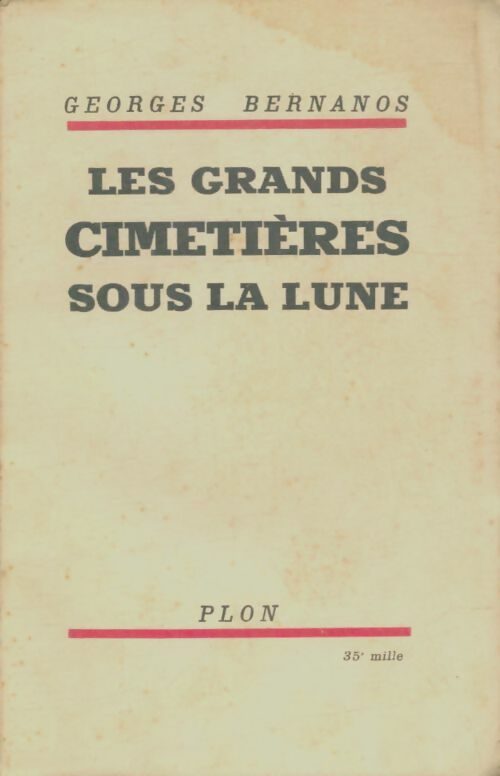 Livrenpoche : Les grands cimetières sous la lune - Georges Bernanos - Livre