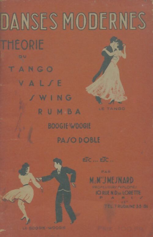 Nouvelle théorie des danses modernes Tome I - Jean Mesnard - Livre