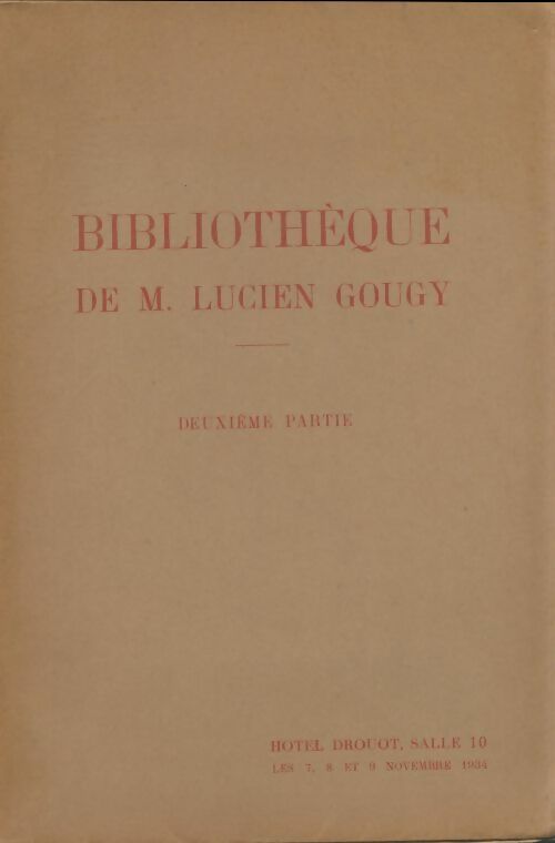 Livrenpoche : Bibliothèque de M. Lucien GougyTome II - Collectif - Livre