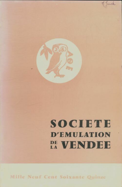 Livrenpoche : Société d'émulation de la Vendée 1975 - Collectif - Livre